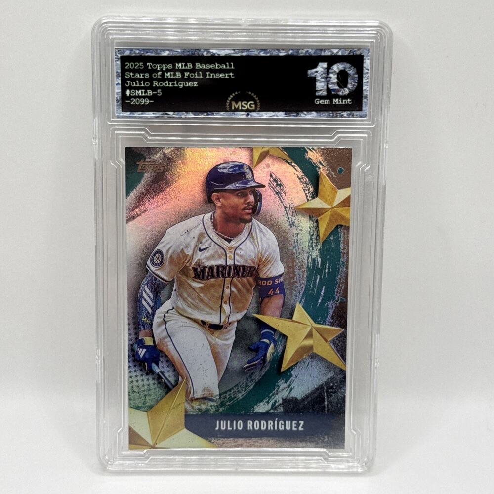 2025 Topps Stars of the MLB Julio Rodriguez Seattle Mariners #SMLB-5 Graded 10